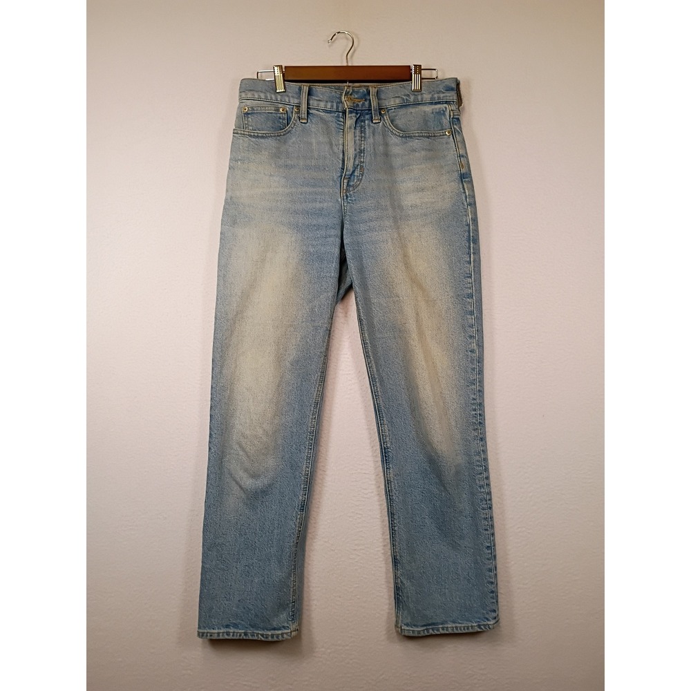 Classic Minimalist J.Crew Womens 27 Light Wash Re-Imagined Straight Leg Jeans